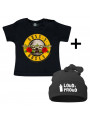 Set Cadeau Guns n' Roses T-shirt Bébé & Loud & Proud Bonnet