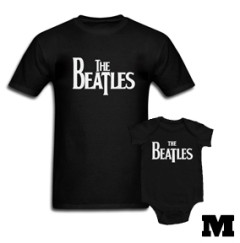 Set Rock duo t-shirt pour papa Beatles M & Beatles body Bébé Eternal