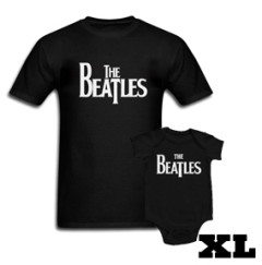 Set Rock duo t-shirt pour papa Beatles XL & Beatles body Bébé Eternal