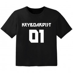 T-shirt Bébé Rock keyboardist 01