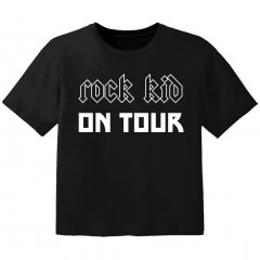 T-shirt Bébé Rock rock kid on tour