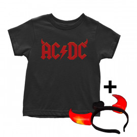 T-Shirt AC/DC Enfant Devil Horns