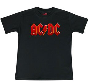 AC/DC t-shirt Enfant Logo colour é Metal Enfant