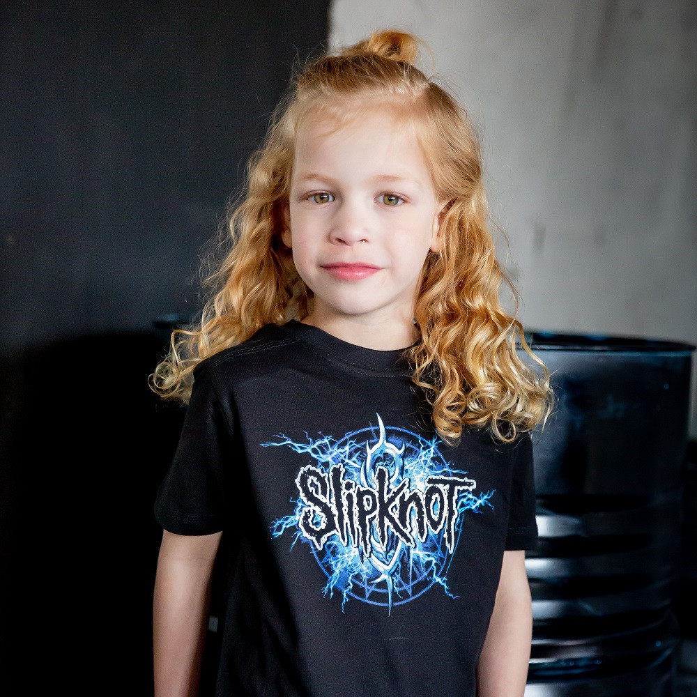 Slipknot t-shirt Enfant Logo Metal-Kids fotoshoot