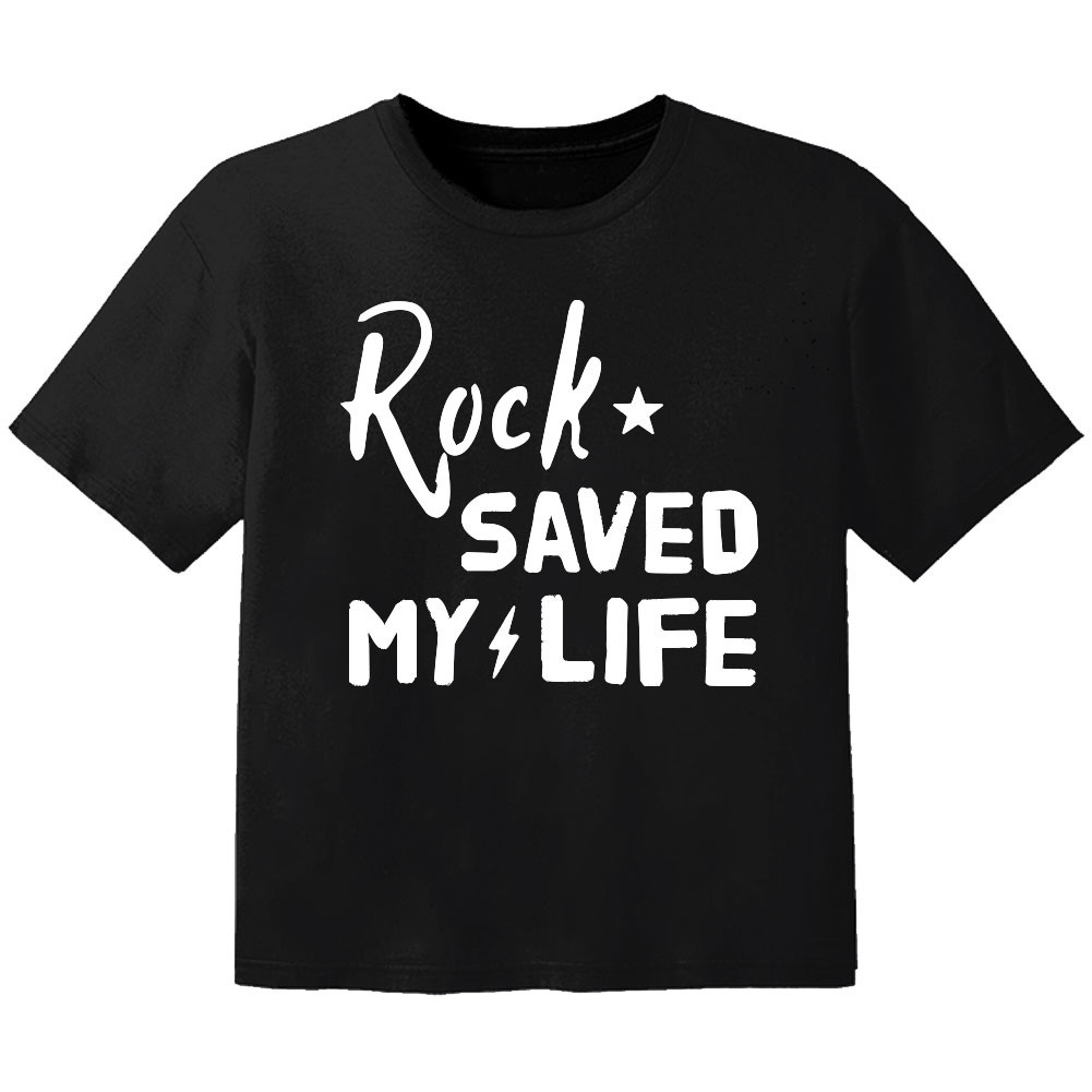 T-shirt Bébé Rock rock saved my life