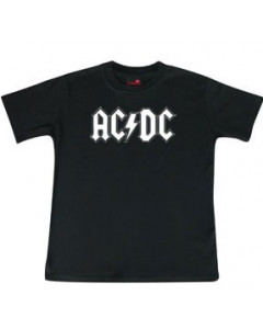 AC/DC t-shirt Enfant Logo white é METAL Enfant