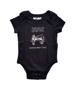 AC/DC Kids Baby Grow: About to Rock - Black