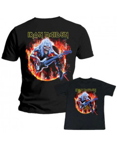 Set Rock duo t-shirt pour papa Iron Maiden & Iron Maiden t-shirt Enfant