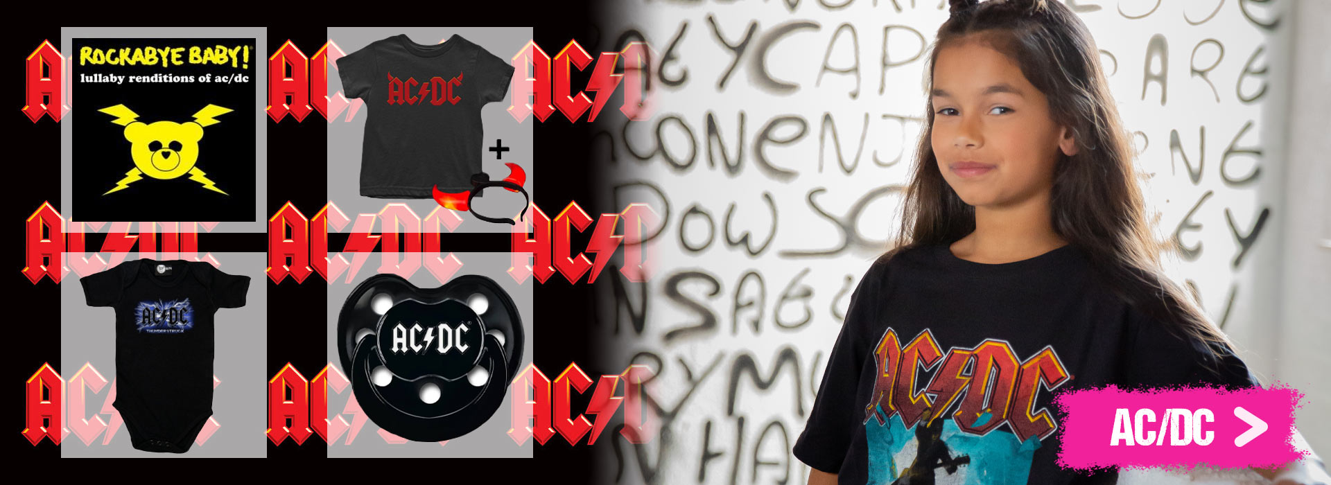 AC/DC vêtement bébé rock
